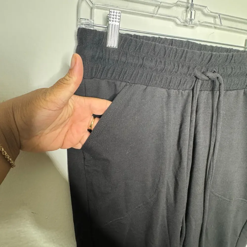 Free People Movement Black Smocked Waist Sweatpants Women’s‎ M Joggers Lounge